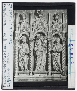 Vorschaubild Meister des Mascolialtars: Madonna mit Hl. Petrus und Hl. Paulus. Venedig, San Marco 